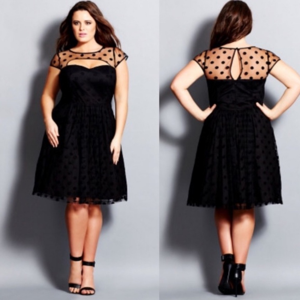 City Chic Black Formal Party Dress